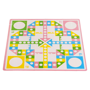 Drewniany zestaw Klocków Zamek z Rycerzami dla dzieci 3+ Drewniane Figurki + Sorter kształtów + Mata z puzzli + Gra Chinczyk